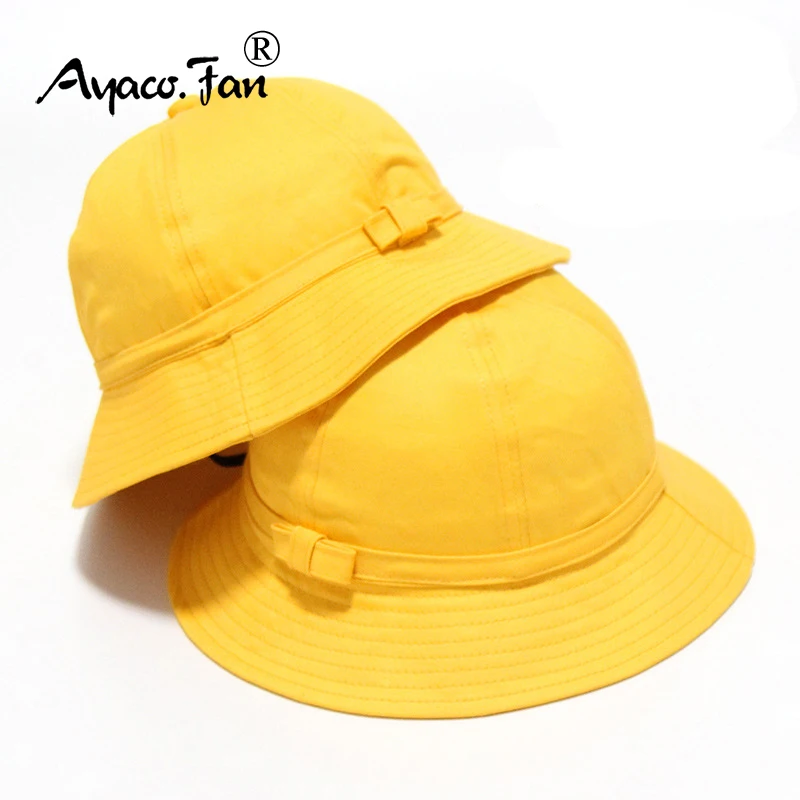 Parent-child Bucket Hats Girl Boy Pure Color Panama Fisherman Hat Cute Baby Climbing Outdoor Sunscreen Fedoras Kids Bucket Hat