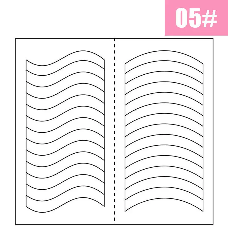 2 Stück French Maniküre Nail Wraps Aufkleber, Nail Art Form Fringe Tip Guides für DIY Nageldekoration – Detail 5