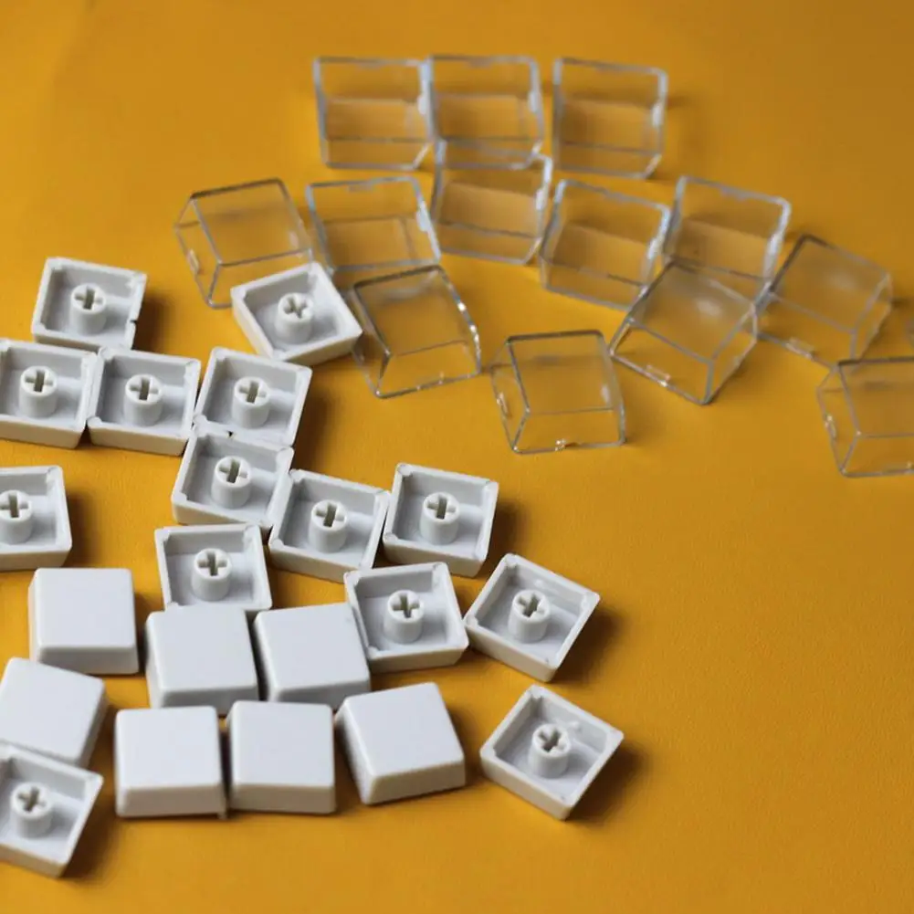 Transparent Cover Key Keycaps Double-layer Removable Clips Custom Switch Relegendable Shell Protection Mechanical Keyboard