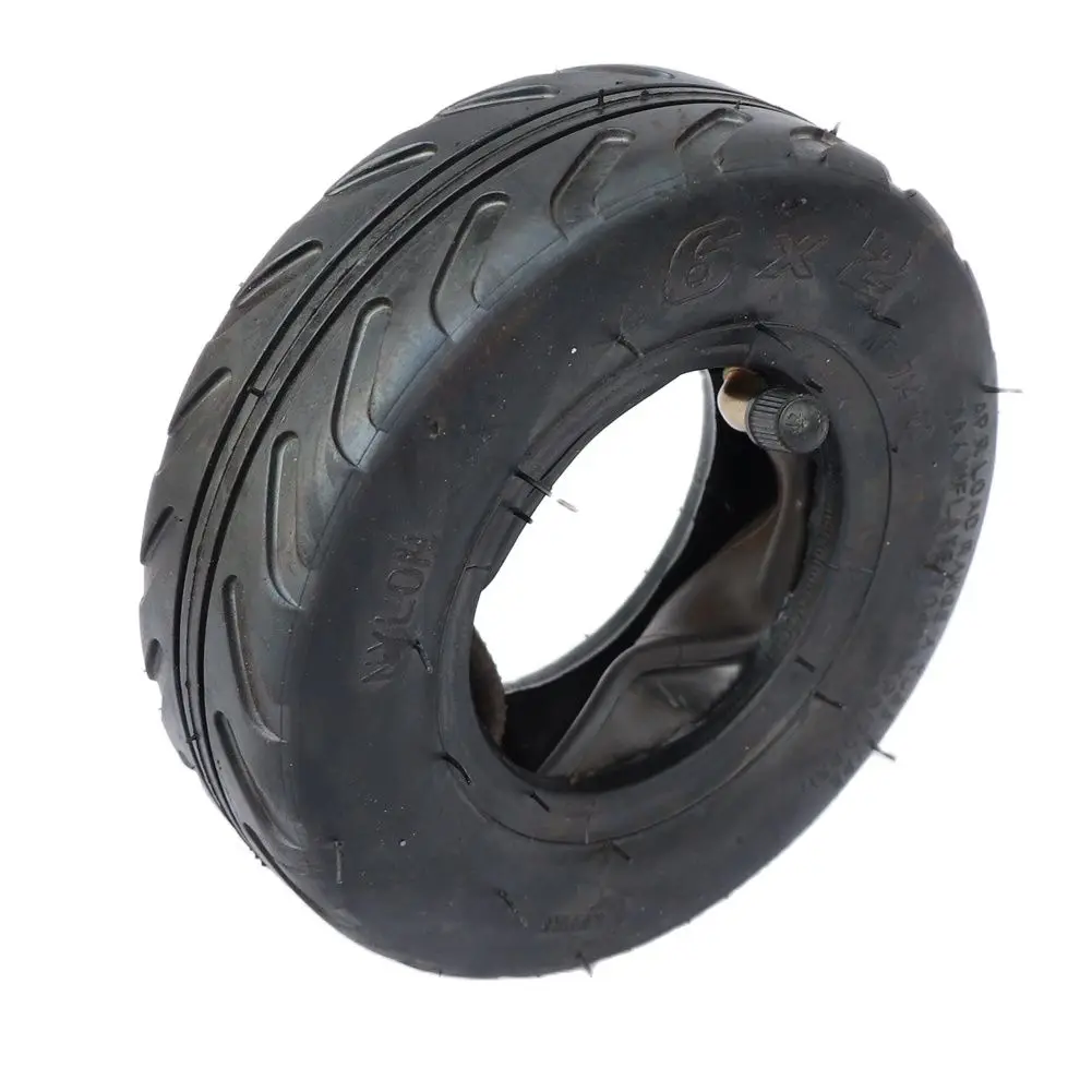 6 inch 6X2 Tireand Inner Tube Set for Electric Scooter Wheel Chair Truck F0 Pneumatic Wheel Trolley Cart Air Wheel Bike