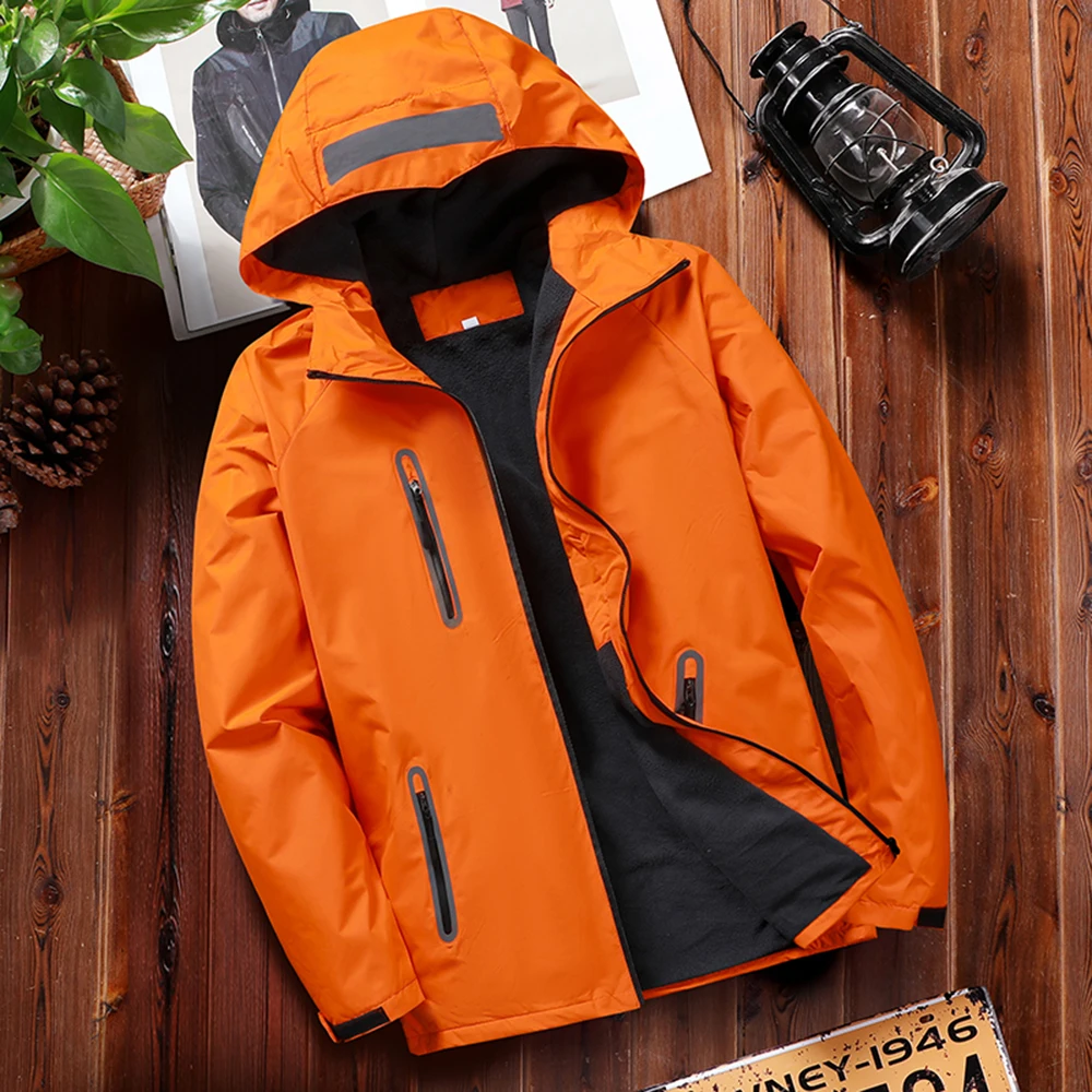 2023Men Autumn Thin Outdoor Jacket Waterproof Jacket Outwear Windbreaker Reflective Article Jackets For Men Rain