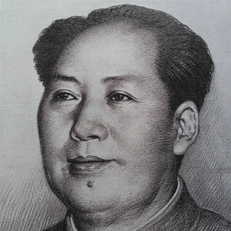 China Old Silk Embroidery, In The Cultural Revolution Like Hanging Painting, Chairman Mao 60x90cm