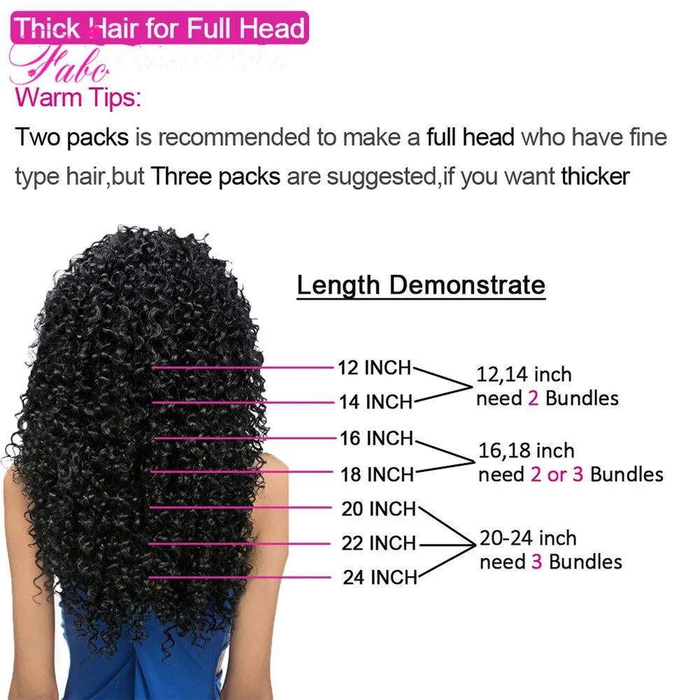 Fabc Hair Kinky Curly hair Clip Ins Human Hair Extensions 10pcs/set 4B 4C Mongolian Clip In Non-Remy human Hair 120g/set