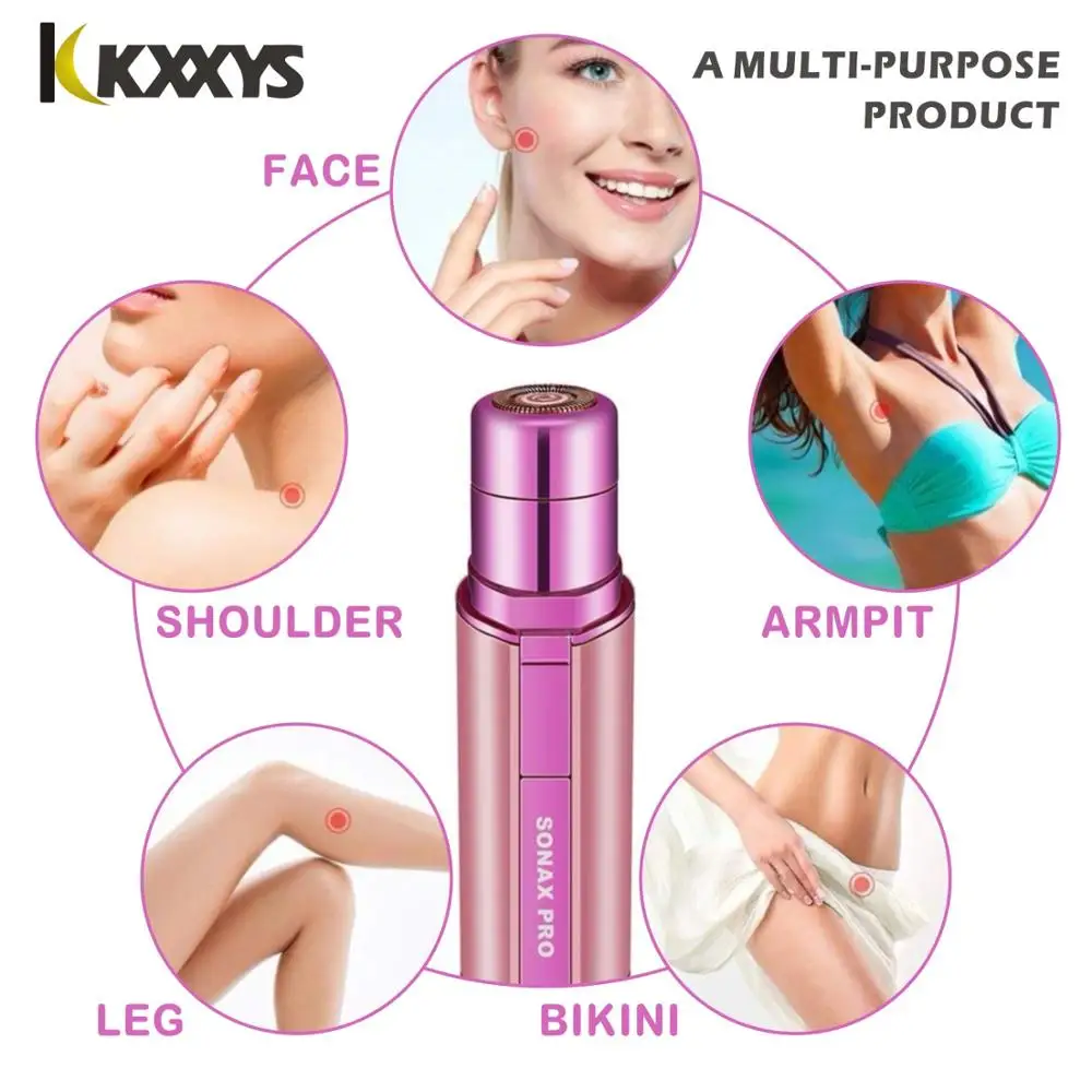 Portable Electric Body Facial Epilator Painless Hair Remover Epilator Eyebrow Trimmer Shaver For Face Lip Cheeks Women