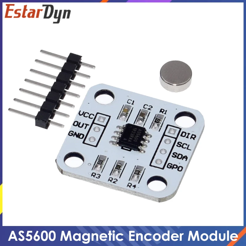 AS5600 magnetic encoder magnetic induction angle measurement sensor module 12bit high precision