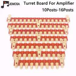 5PCS 10Post~16Post Turret Board Gold Plated DIY Project Audio Strip Board Tag Board Terminal Lug Board For Vacuum Tube Amplifier
