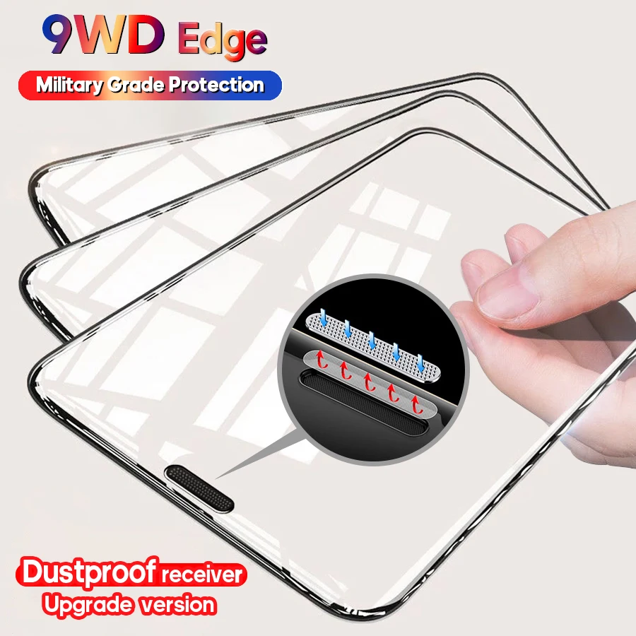 

Screen Protector for iPhone15 Pro Max i13 Pro Max Stronger Military Film dust-proof Tempered Glass for iPhone12 pro i14 Pro max