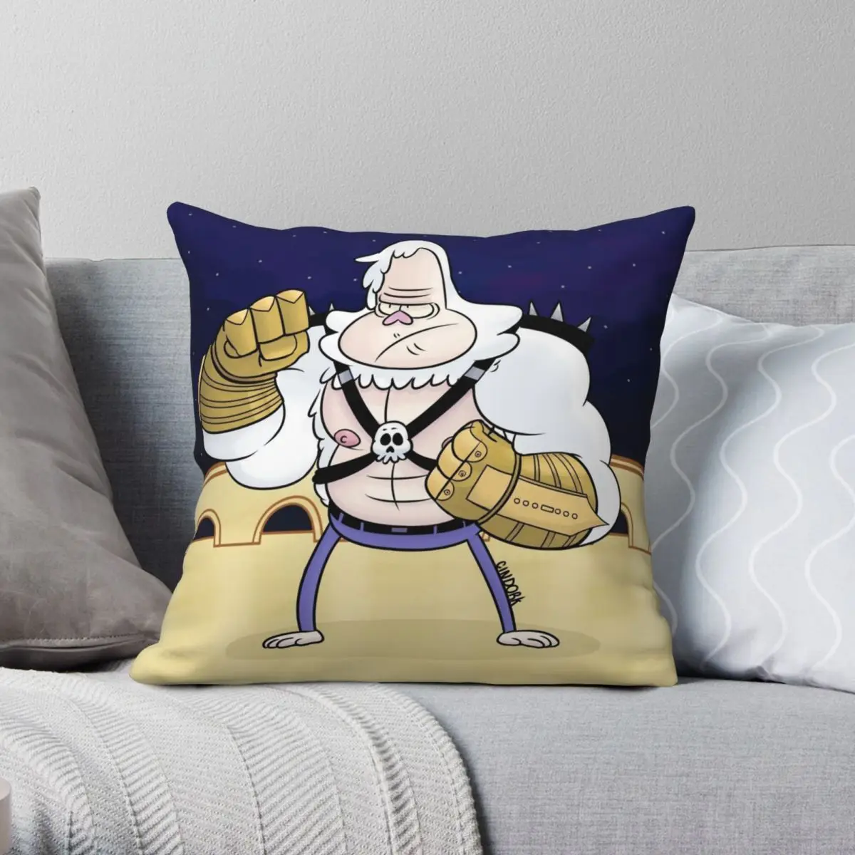 Skips And The Fists Of Justice Square Pillowcase Polyester Linen Velvet Printed Zip Decor Throw Pillow Case Room Cushion Cover