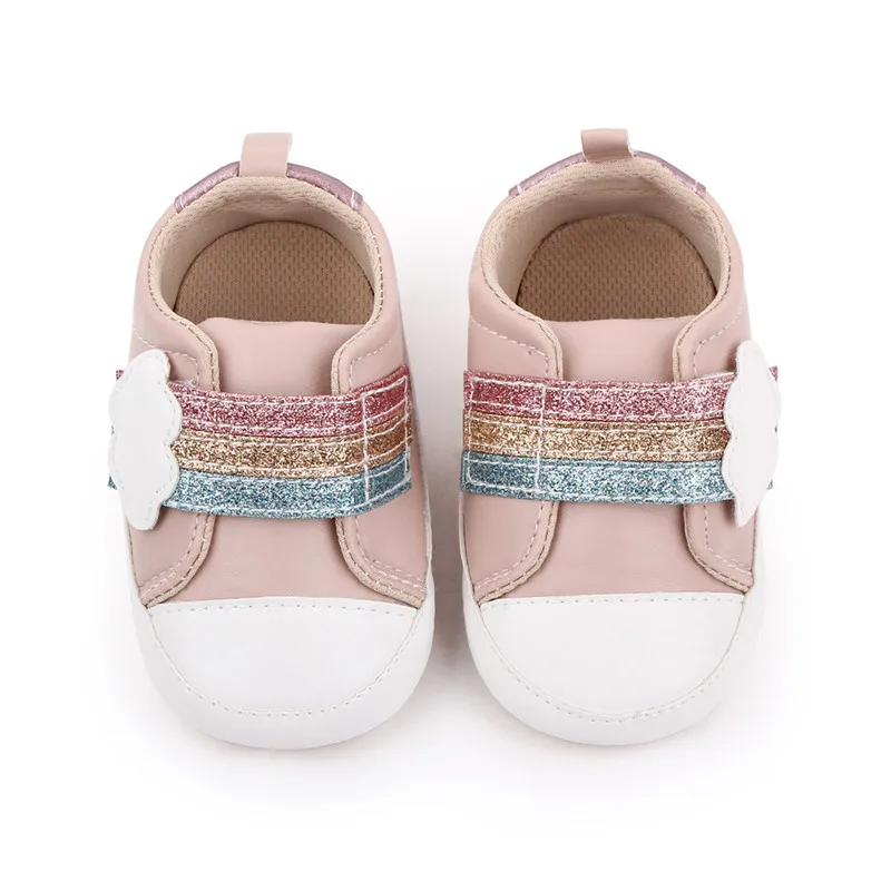 New Baby Shoes Infants PU Casual First Walkers Soft Anti-Slip Sole Newborn Sport Shoes Boys Girls Baby Shoes Sneakers