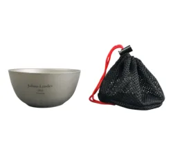 Jolmo Lander Titanium Bowl Double Wall Outdoor Camping Bowl Ultralight 400ml/13.5oz