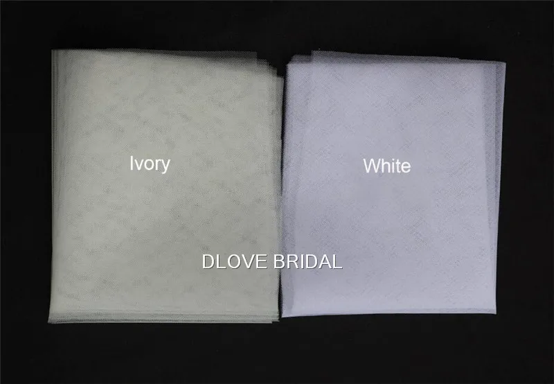 ง่ายสองชั้น Wedding Veils Ivory สีขาวผ้าคลุมเจ้าสาวด้วยหวีอุปกรณ์จัดงานแต่งงาน