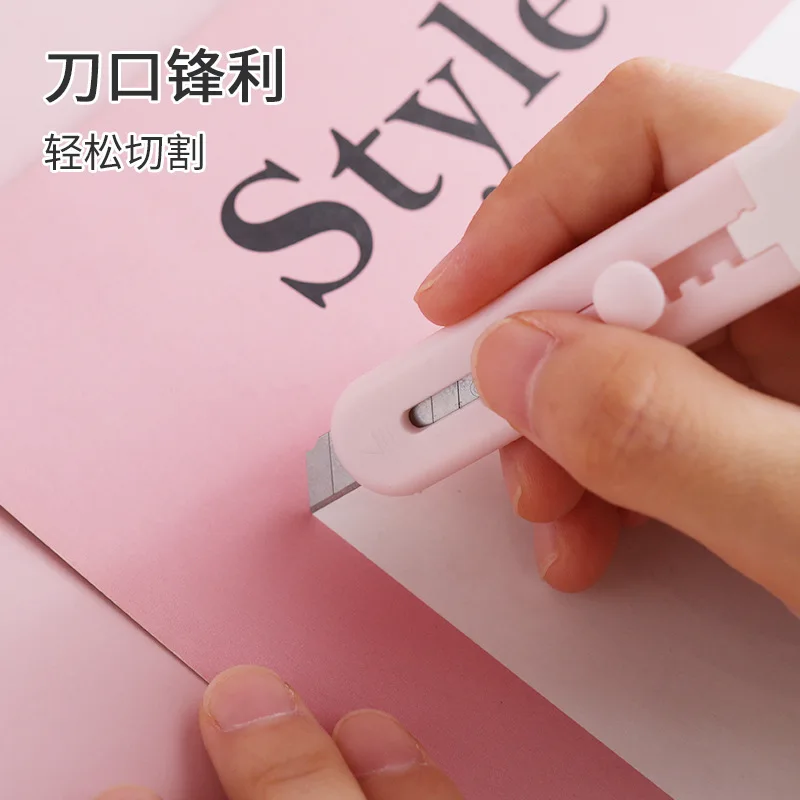 Kawaii Mini Pocket Cat Paw Art Utility Knife Express Box Knife Paper Cutter Craft Wrapping Refillable Blade Stationery