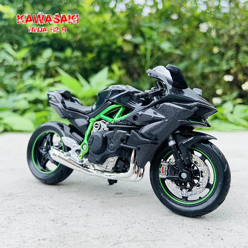 Maisto – moto tout-terrain Kawasaki Ninja H2 R 1:18, modèle de collection en alliage, jouet de loisir, cadeau