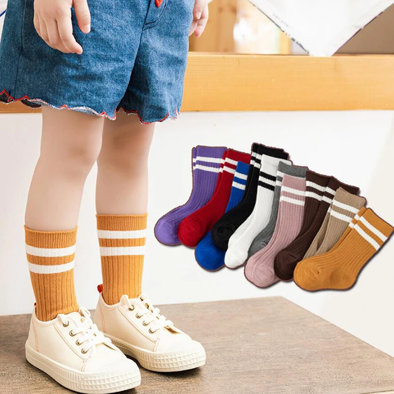 

1-10Years Kids Boys Cotton Sock Sports Toddlers Girls Ankle Socks Baby Soft Stripped Children Socks School Clothes