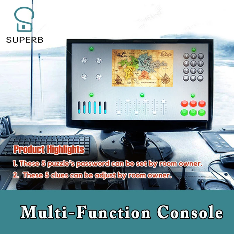 Escape room game Multi-function console computer prop real life escape game computer system prop jxkj1987 superb props newest