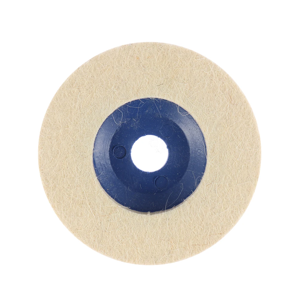 1PC 4 Inch 93mm Wool Polishing Wheel Buffing Pads Angle Grinder Wheel Felt Polishing Disc for Metal Marble Glass Ceramics