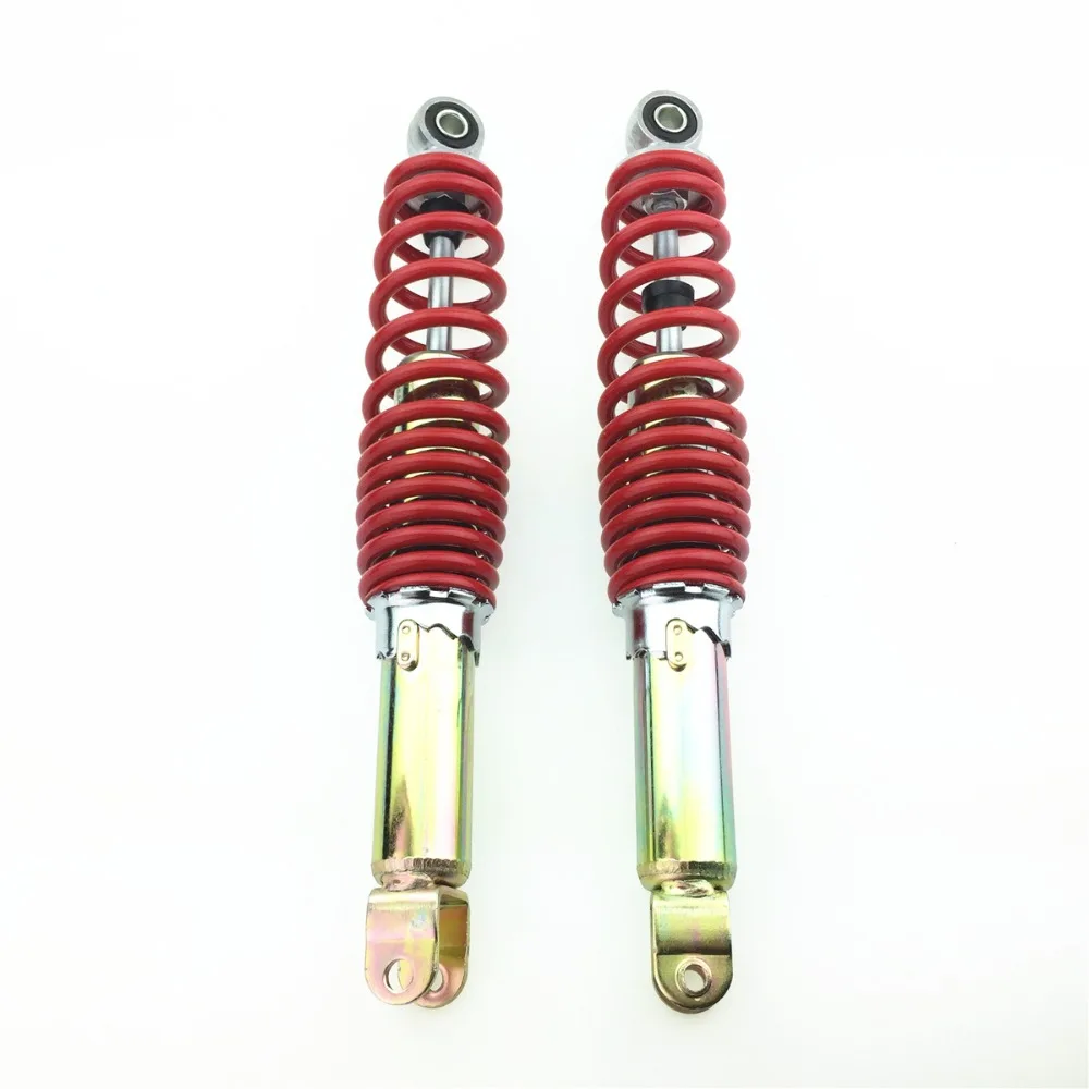 For Motorcycle Shock Absorber Adjustable Rear Shock Absorber 325MM Red Pair