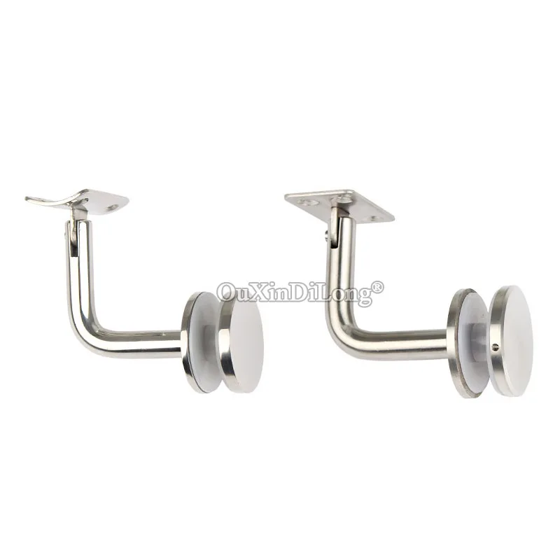 

10X Stainless Steel 60X60mm Glass Mount Brackets Stair Handrail Brackets Handrail Guard Rail Banister Support Glass Clamps GF810