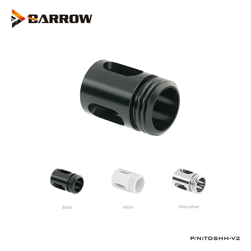 Barrow G1/4 Multiple Flow Reversing Buffer Multi Stage, Watercooling Fittings Delicate Gadget,  White Black Silver,TDSHH-V2