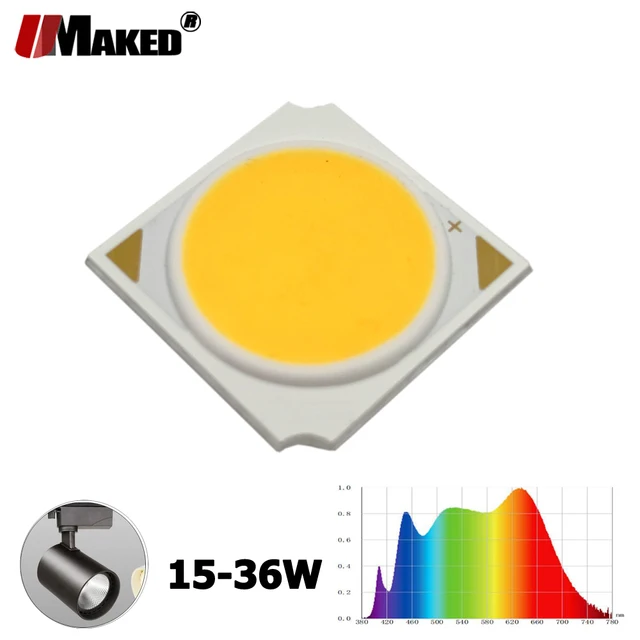 Światło słoneczne LED COB 1919-17mm 15 18 20 24 30 36W Ra97 130LM/W 3000-4000-5000K Źródło światła do uprawy o pełnym spektrum do lamp akwariowych