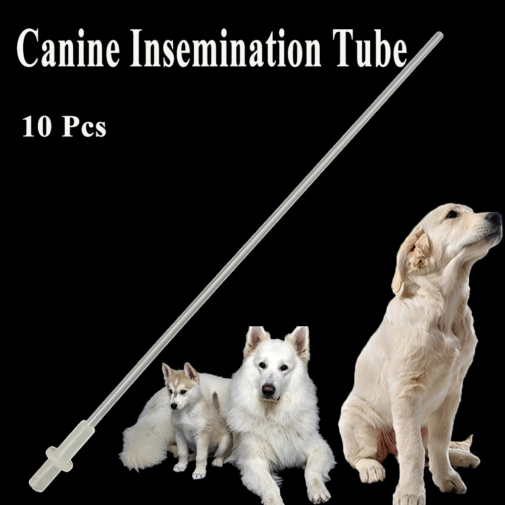 10PCS Disposable Semen Injection Sheep Goat Canine Clinic Pipe Dog Artificial Insemination Tube Catheter Plastic Vas Deferens