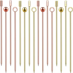 Stainless Steel Cocktail Picks, Fruits Toothpicks, Appetizer, Metal Toothpicks for Sandwich, Barbeque Snacks, Cocktail