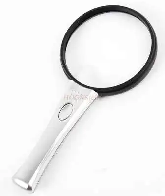 magnifying equipment Hand-held magnifier portable light with light 10 times 20 times led9cm handle student amblyopia