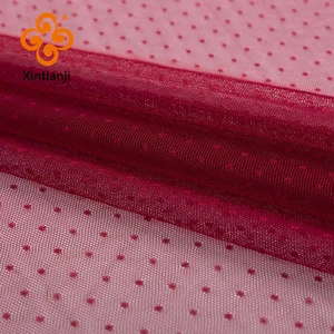 Vải lưới Lace Dot Jacquard, vải tuyn cho trang phục, mạng lưới muỗi, đồ may vá, vật liệu DIY, TJ0308 12 Brodery màn hình bán hàng chính - 1