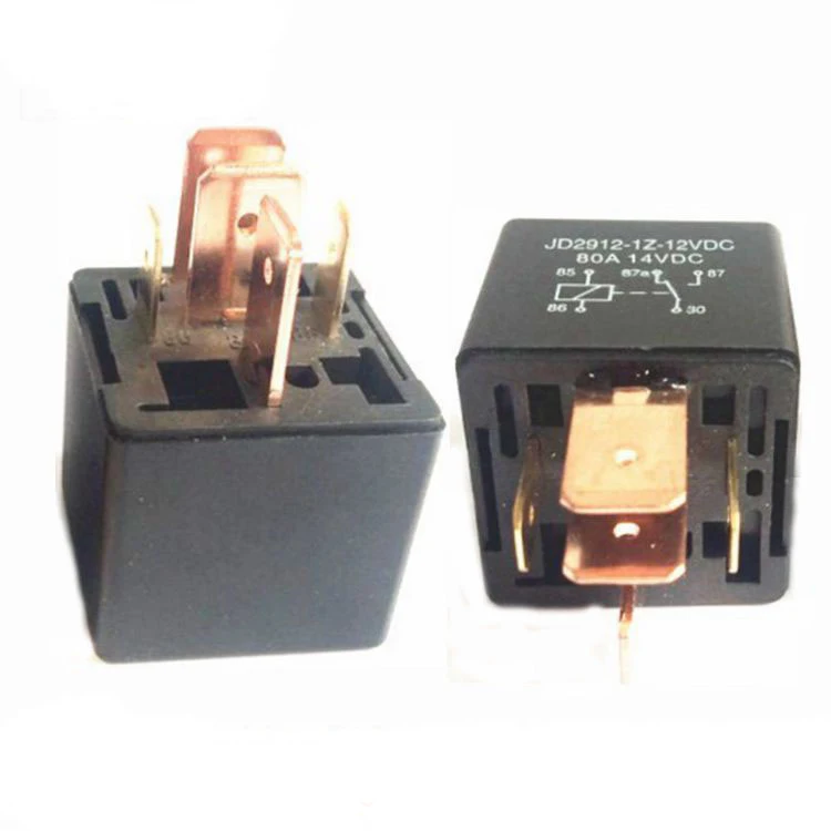 DC 12V/24V Waterproof Car Relay 4 Pin 5 Pin Automotive Relays 80A For Head Light Air Conditioner With Relay Socket