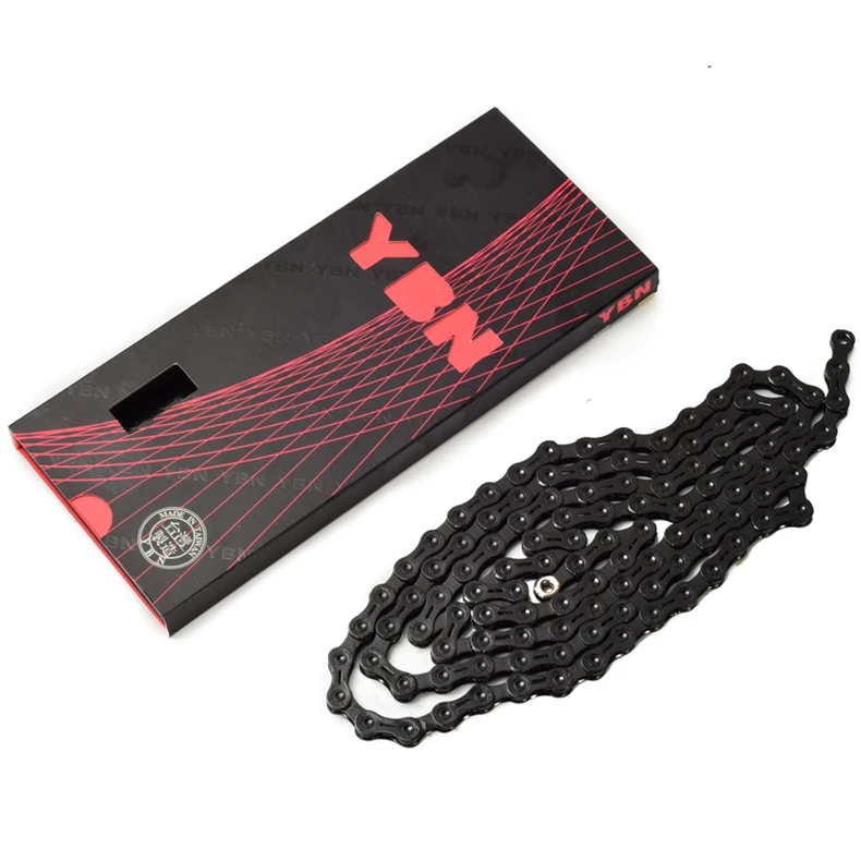 YBN Bicycle Chain Ultralight Black Gold Silver Half All Hollow 10 11 12 Speed Chain MTB Mountain Road Bike Chain for Shimano