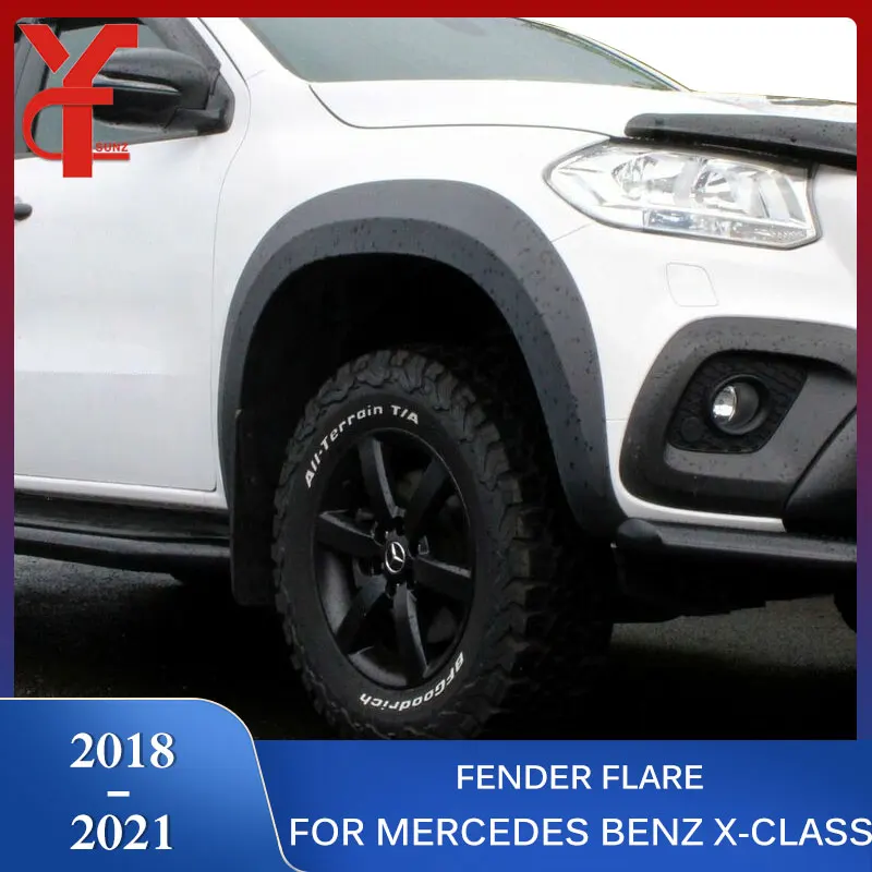 

Mudguards Wheel Arch fender flare For Mercedes-benz X-class 2018 2019 2020 2021 xclass Double Tank Covers New Car Styling