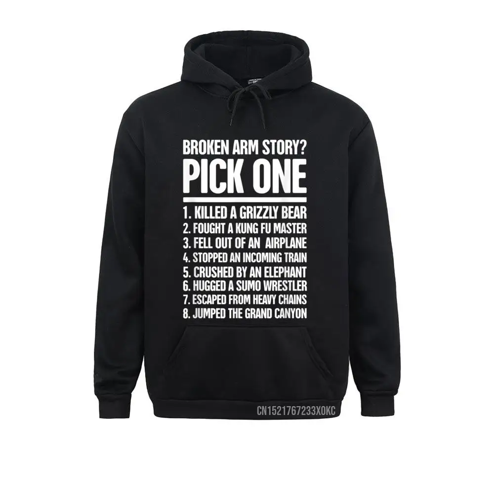 Story Funny Gift For A Broken Arm Hoodie Casual Sweatshirts Father Day Hoodies Long Sleeve For Men New Coming Cosie Sweatshirts