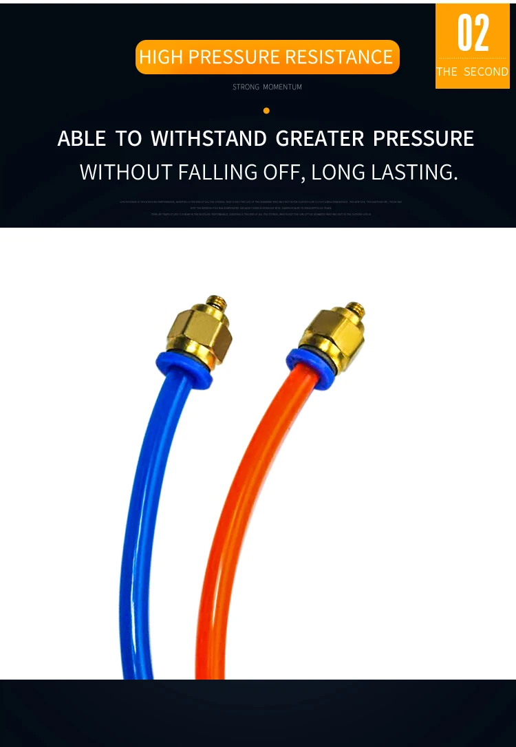 Hochwertige 100 Stück BSPT PC6-M6, 6mm auf M6 Pneumatikverbinder, gerade, männlich, One-Touch-Fittings – Detail 3