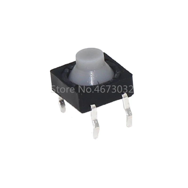 20pcs 8*8*5mm Touch switch DIP Silicone mute switch 4Pins Light touch switch 8x8x5