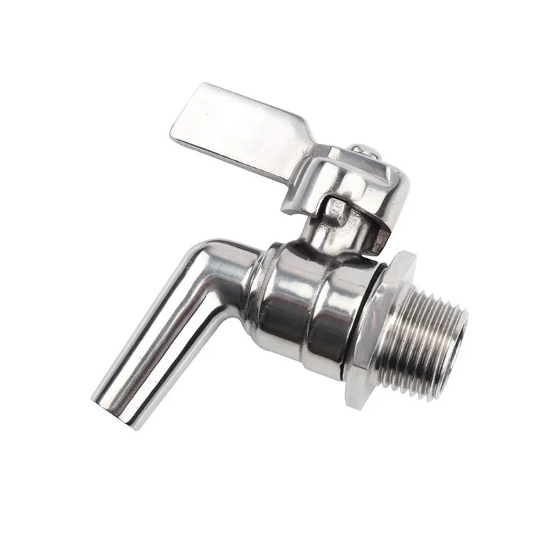 Edelstahl Bierfass Wasserhahn Wasserhahn 200psi für Homebrew Fass Fermenter Wein Bier Getränk Saft Spender Zapfen Getränk 1/2''
