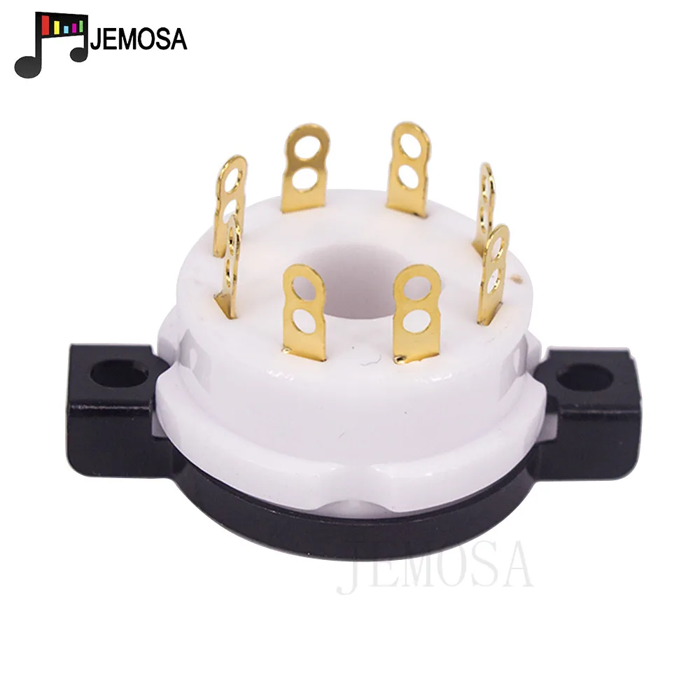 EIZZ เซรามิค8pin หลอดซ็อกเก็ตฐานวาล์วสำหรับ KT88 EL34 5AR4 6L6 6CA7 6SL7 6SN7สูญญากาศไฮไฟเสียง vintage