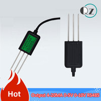RS485 Soil Temperature Humidity EC Sensors Soil Moisture Conductivity Sensor 4-20MA 0-5V 0-10V soil temperature transmitter