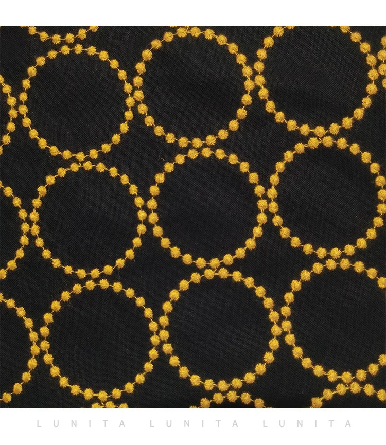Tela de almohada de grado superior para sofá, bolsa de ropa bordada de algodón y lino hecha a mano de 130cm de ancho