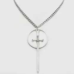 Zwaard Choker Ketting, Grote Zwaard Ketting, Zwaard Hanger, Warrior Ketting