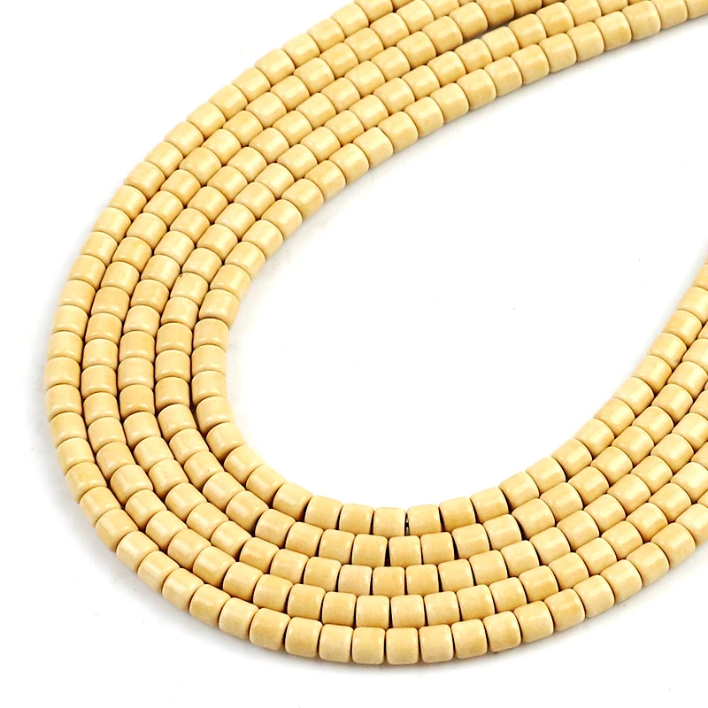 

Бусины-разделители цилиндрическая колонна натуральной формы для изготовления браслетов и ожерелий, 4 х 4 мм