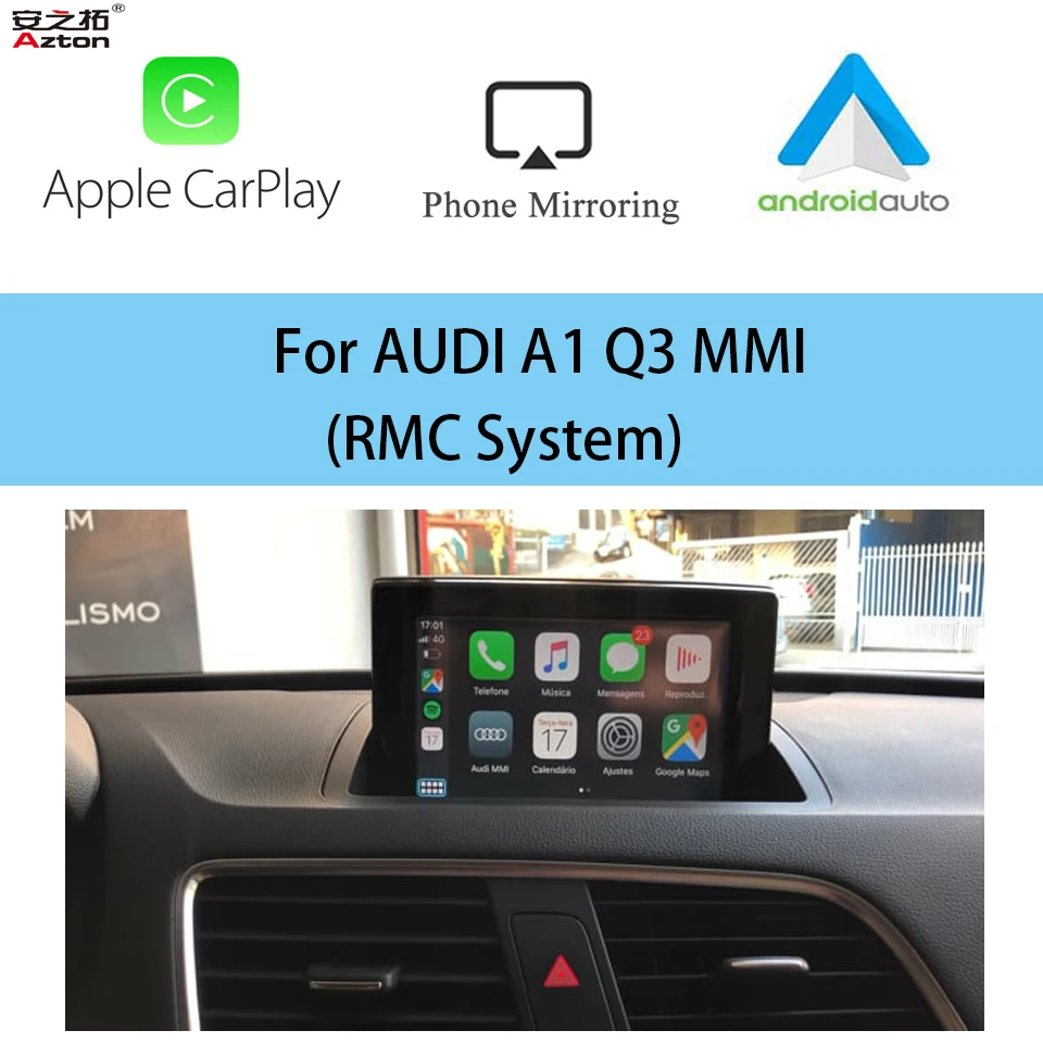 

Wireless Apple CarPlay for AUDI A1 Q3 MMI Car Play Yotube Google GPS Whatsapp Phone Call Android Auto