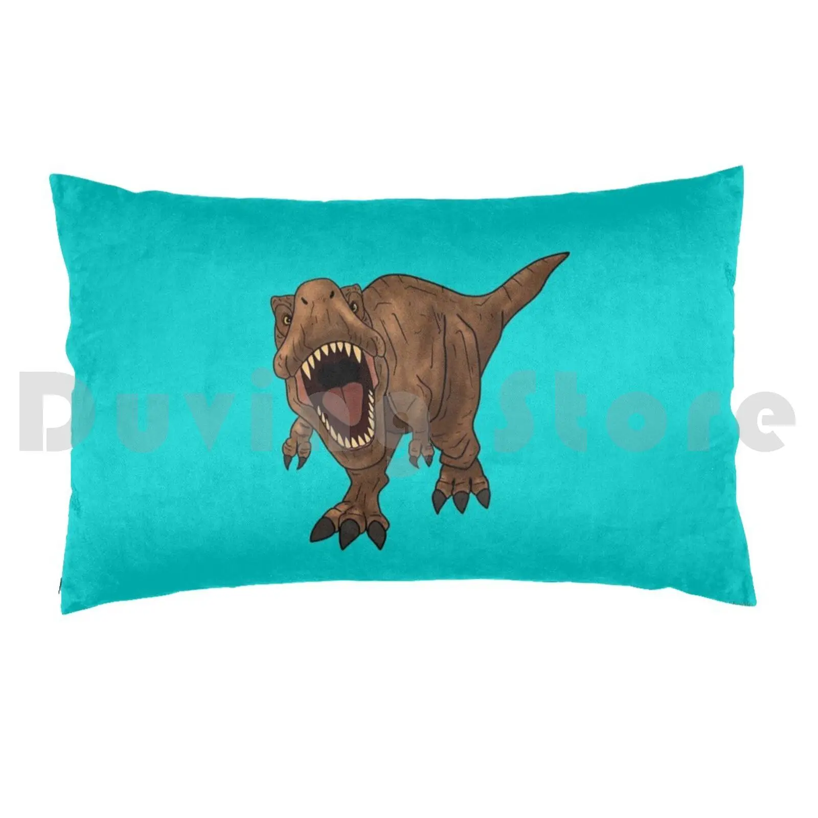 Roaring Rex Pillow Case 20*30 Inch T Rex Dinosaur Tyrannosaurus Tyrannosaurus Rex Rexy Trex Camp Cretaceous