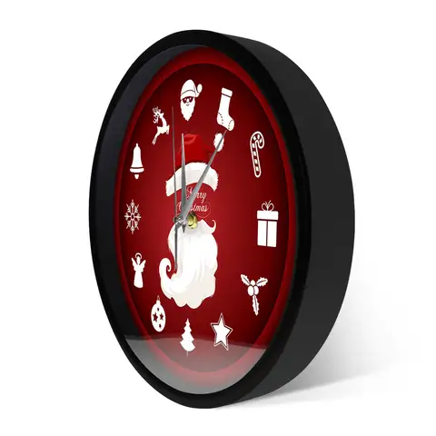 6 best sales Röd väggklocka - №3