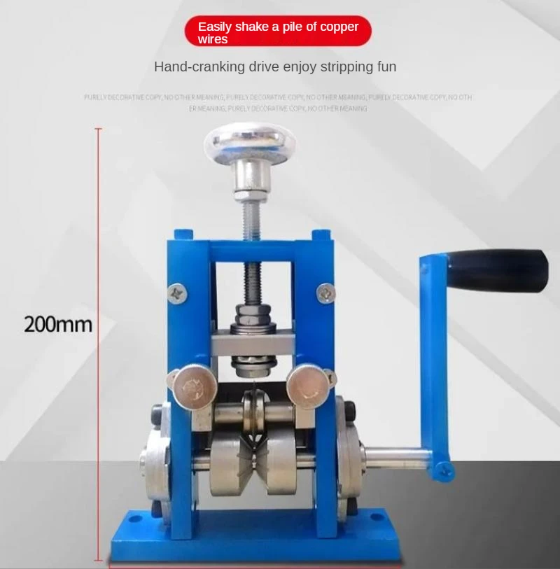 Small Wire Stripping Machine Copper Wire Stripping Tool Hand Pull Wire Stripping Scrap Wire and Cable Peeling Machine