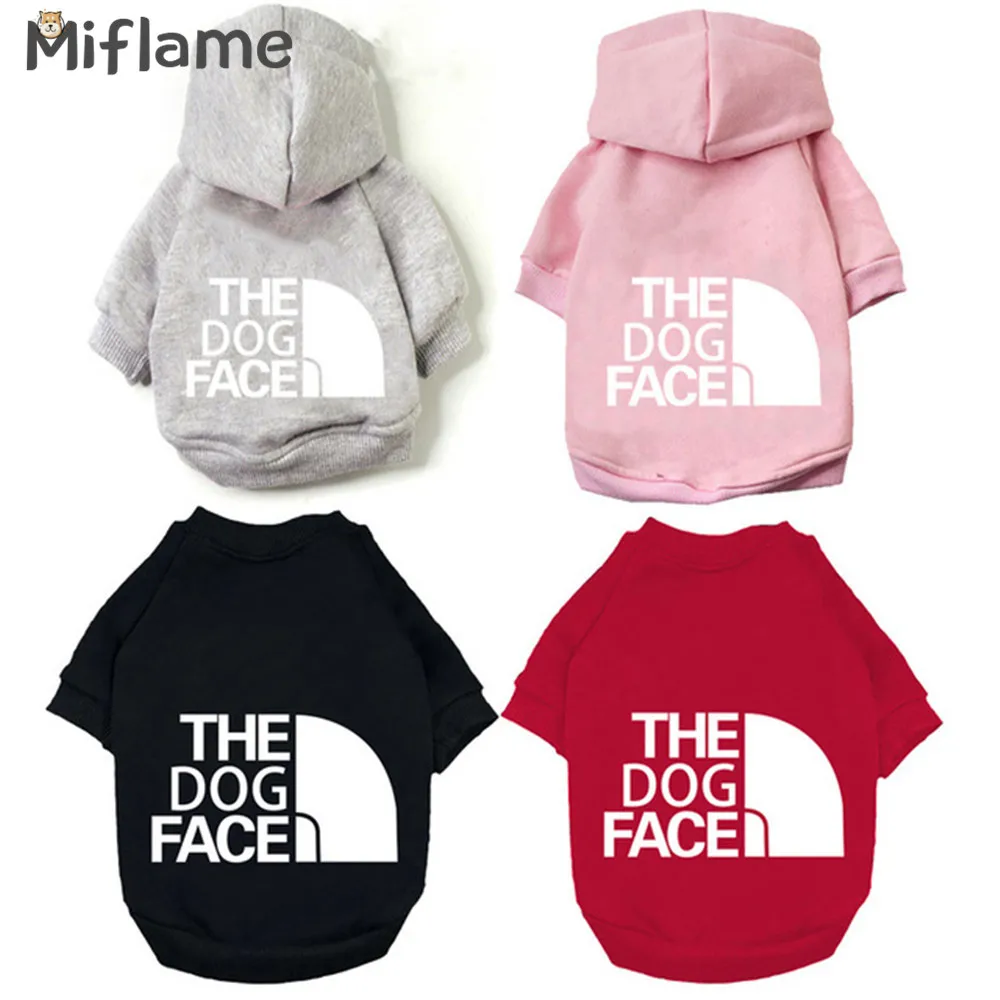 

Miflame 2021 Fashion Dog Clothes Solid Pet Hooded Outfit French Bulldog Bully Costume Handsome Small Dogs Hoodies Puppy Clothing