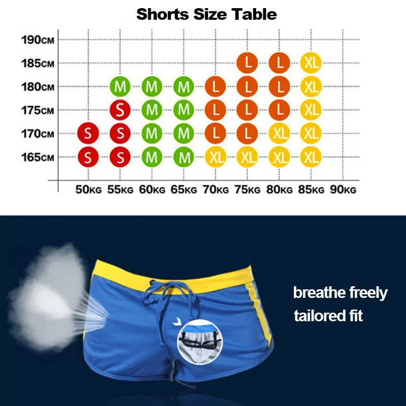 Sports Men Polyester Quick Drying Running Shorts Summer Beach Sexy Shorts