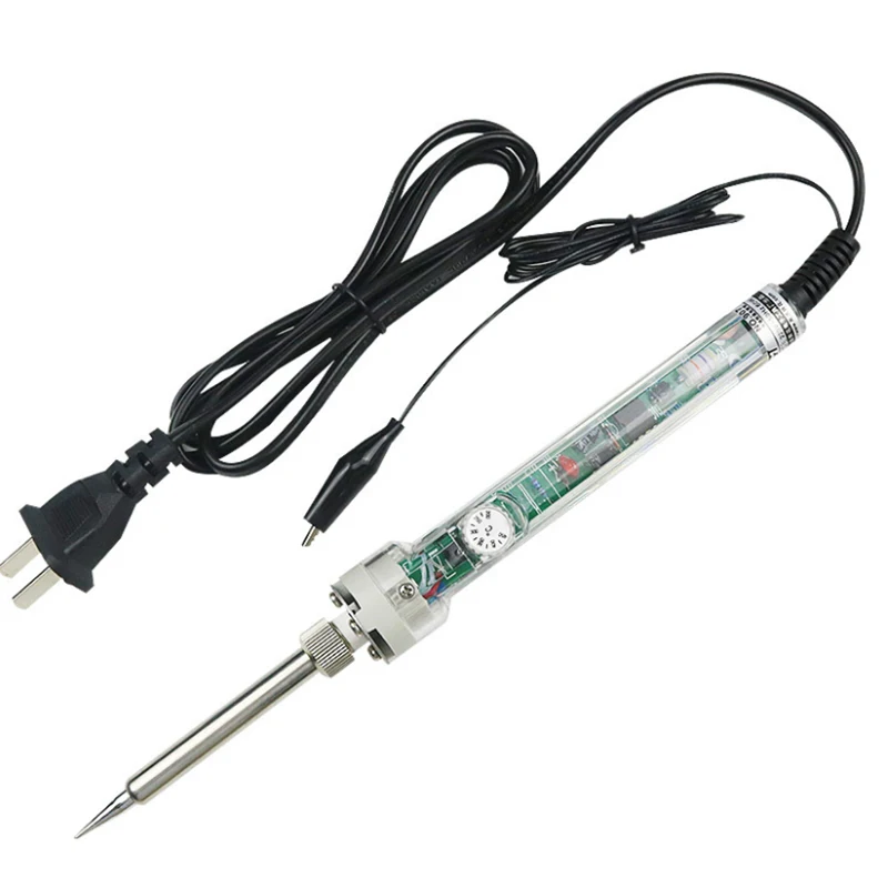 60W 907 Adjustable Electric Soldering Iron Station Thermostat Temperature Set T Solder Tip For LCD Screen Flex Cable Repair