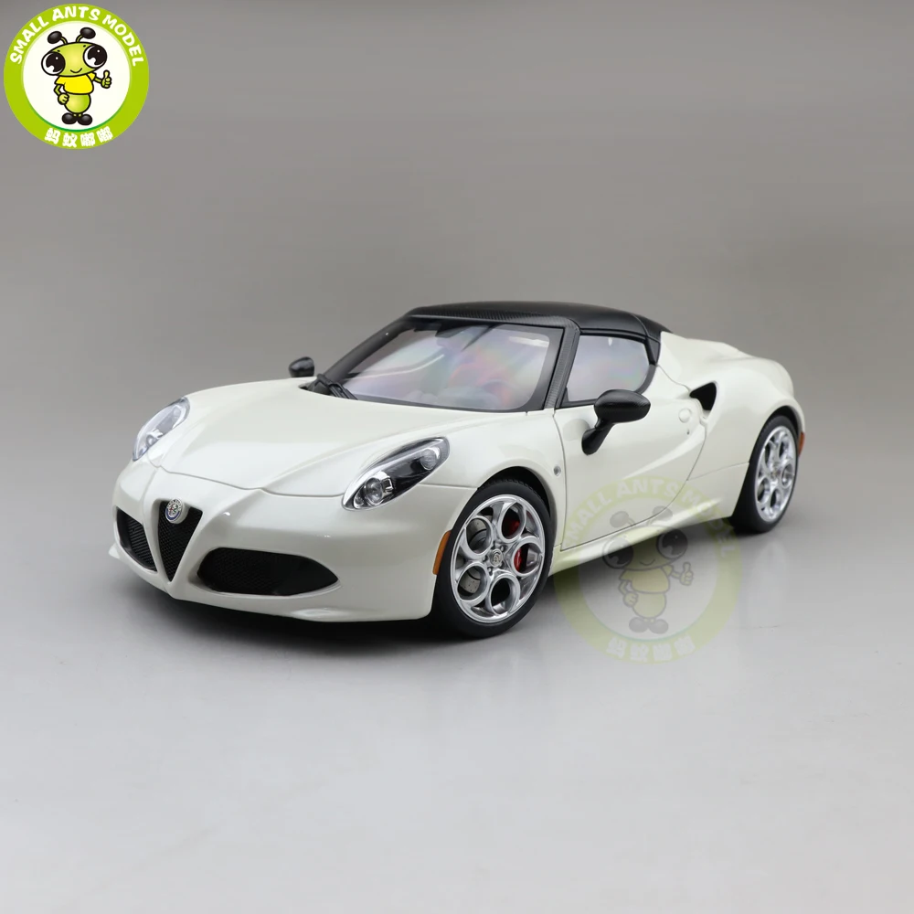 1/18 AUTOART Alfa 4C SPIDER 70141 70142 70143 Model Racing Car Toys Gifts For Friends Father