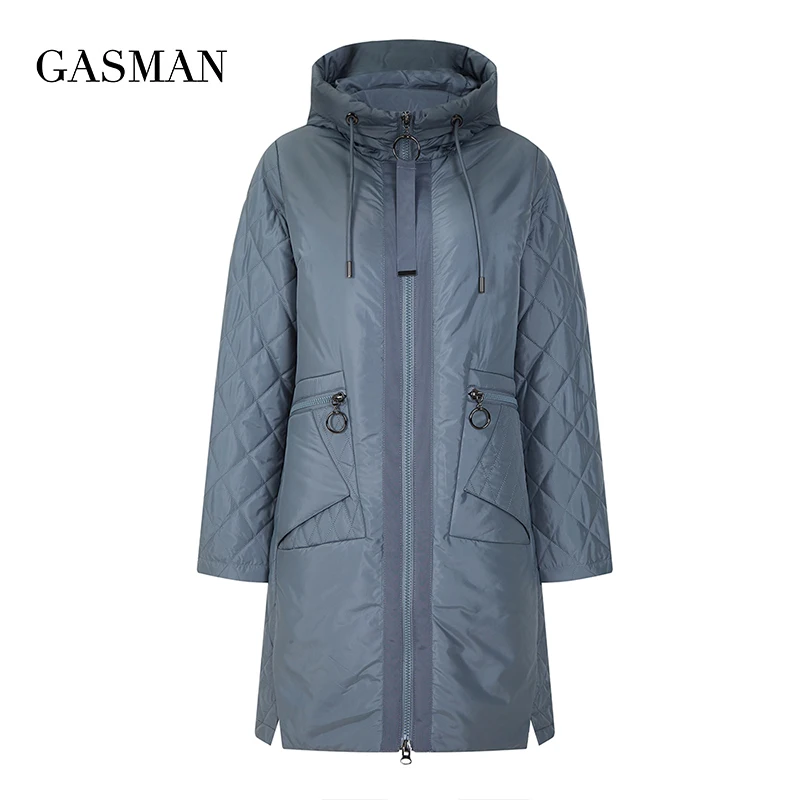 GASMAN 2022 New windproof down jacket coat Women hooded parka jacket autumn women fashion bio jackets Female thin puffer jackets