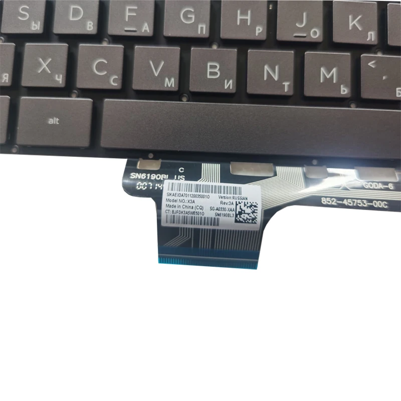 Imagem -05 - Teclado para Portátil Russo ru para hp Spectre X360 13-aw 13-aw0003dx 13-aw0008ca 13-aw0013dx 13-aw0020nr 13-aw0023dx Novo